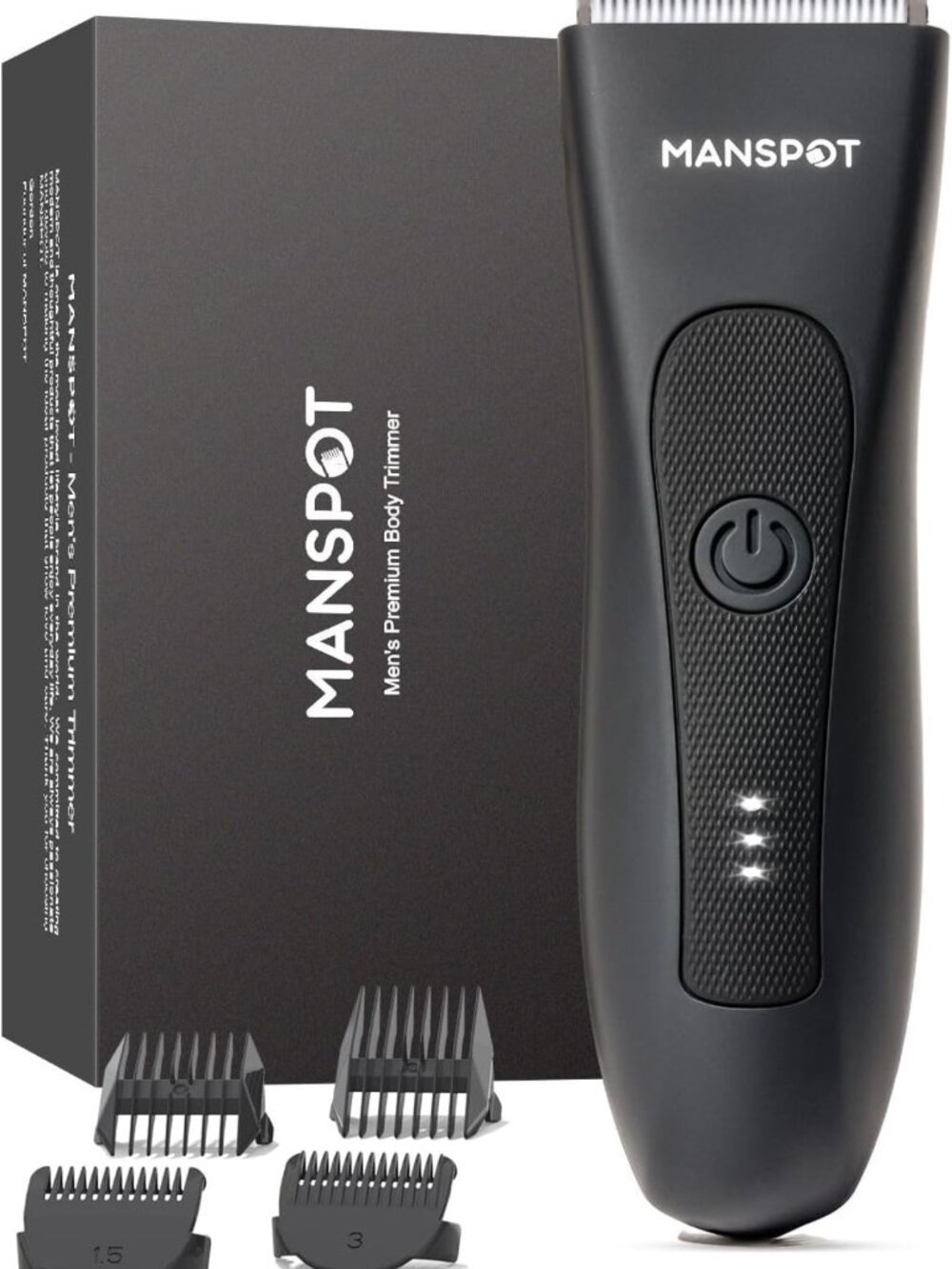 Electric Body Hair Trimmer for Men, Groin & Pubic Shaver, Waterproof Grooming
